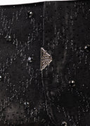 Obsidian Black Coffin Arc Embellished Denim