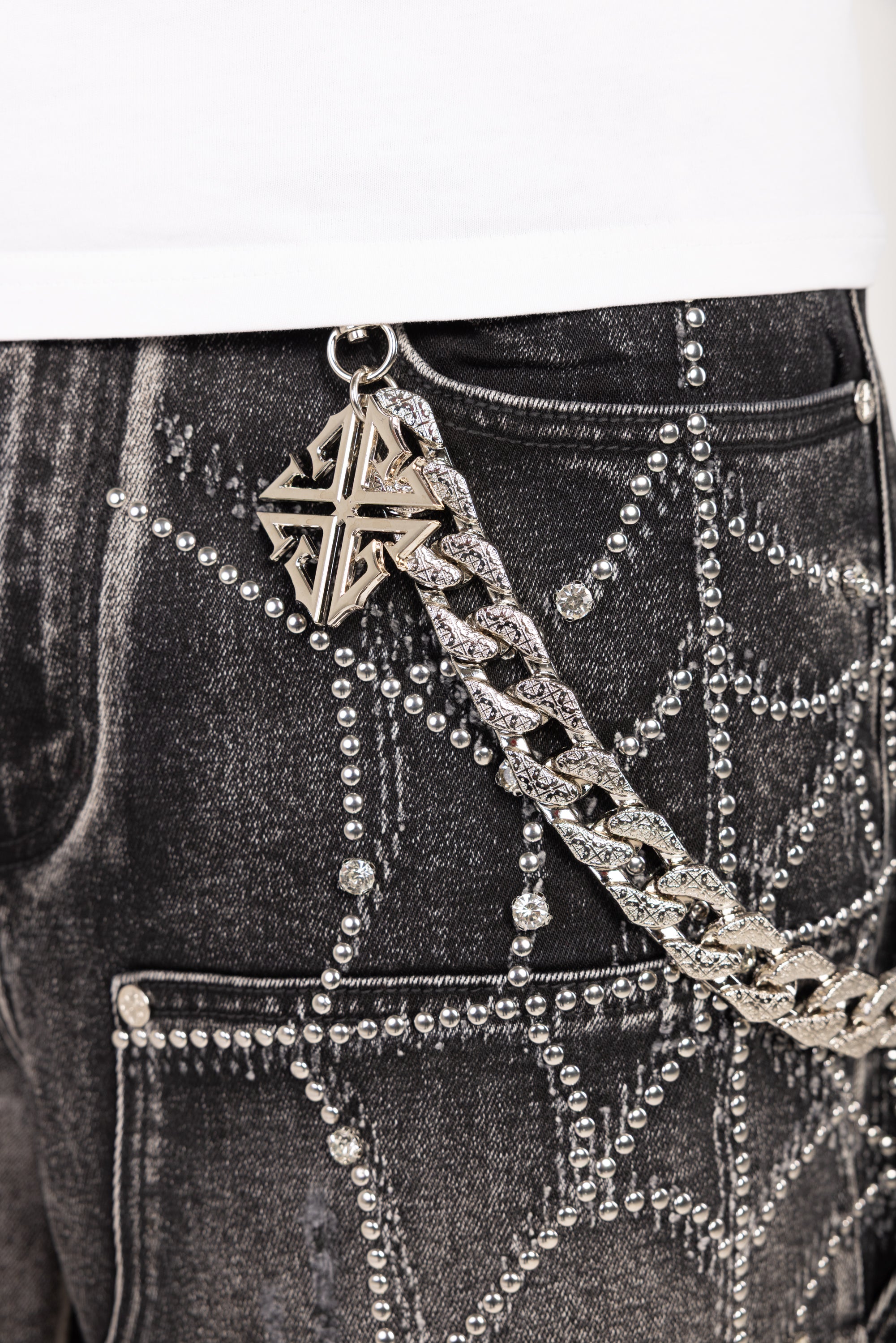 Obsidian Black Spider Denim Shorts – GUAPI CLOTHING FZ-LLC