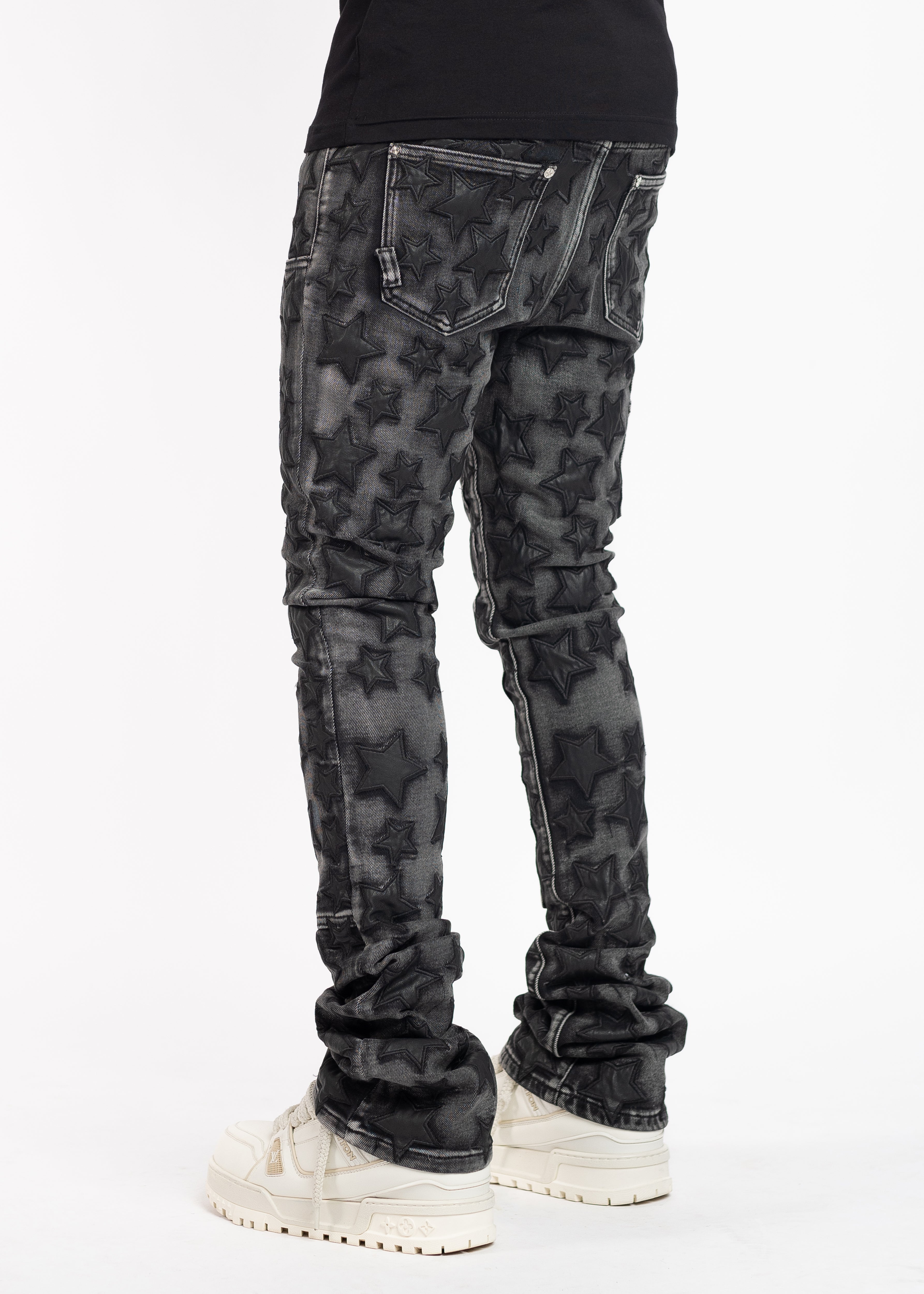 Obsidian Black Stars Denim – Guapi Clothing