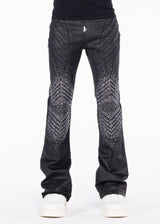 Obsidian Black Waxed Knight Denim