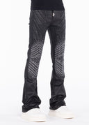 Obsidian Black Waxed Knight Denim