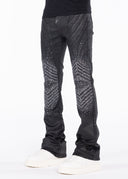 Obsidian Black Waxed Knight Denim