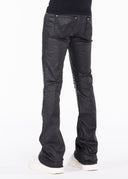 Obsidian Black Waxed Knight Denim