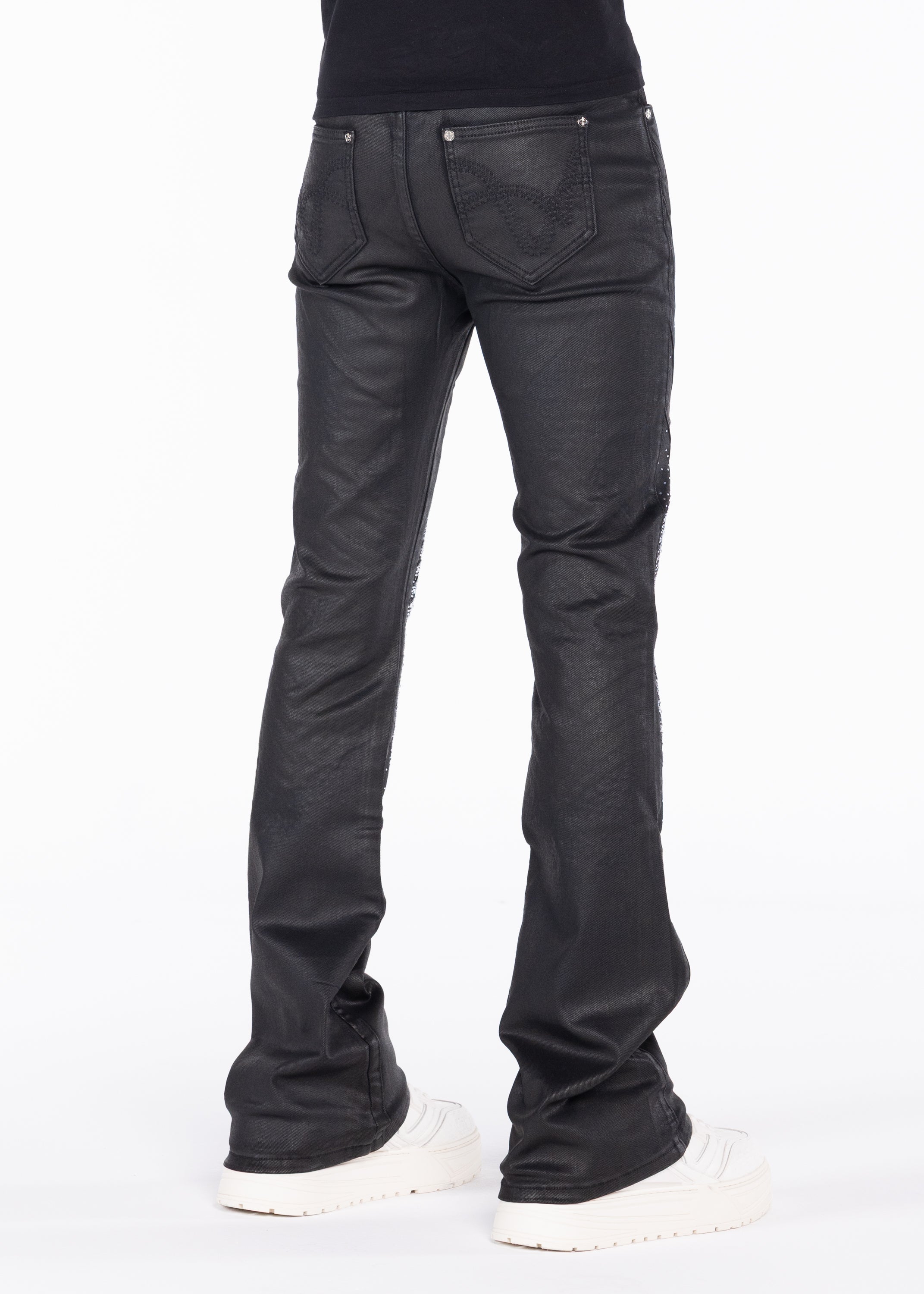 Obsidian Black Waxed Knight Denim – GUAPI CLOTHING FZ-LLC