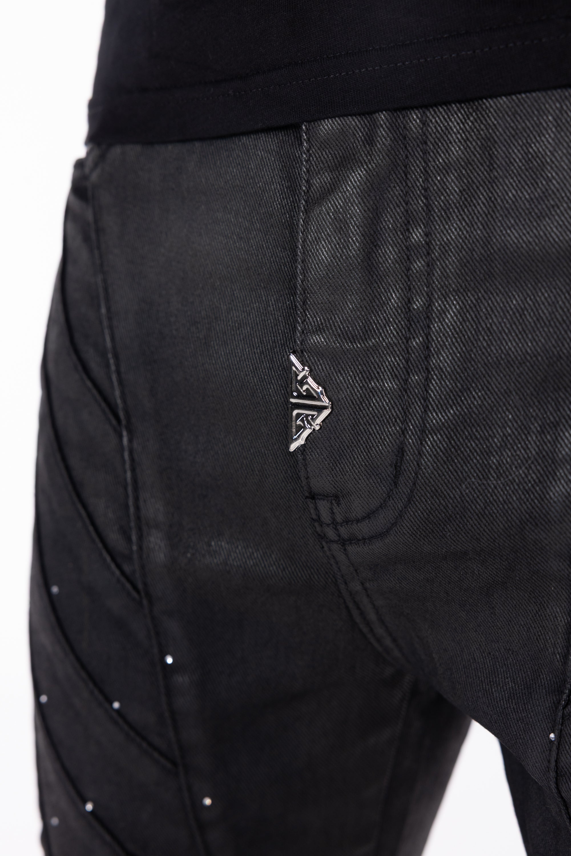Obsidian Black Waxed Knight Denim – GUAPI CLOTHING FZ-LLC