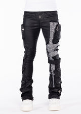 Obsidian Black Machine Gun Denim