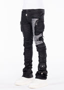 Obsidian Black Machine Gun Denim