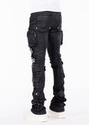 Obsidian Black Machine Gun Denim