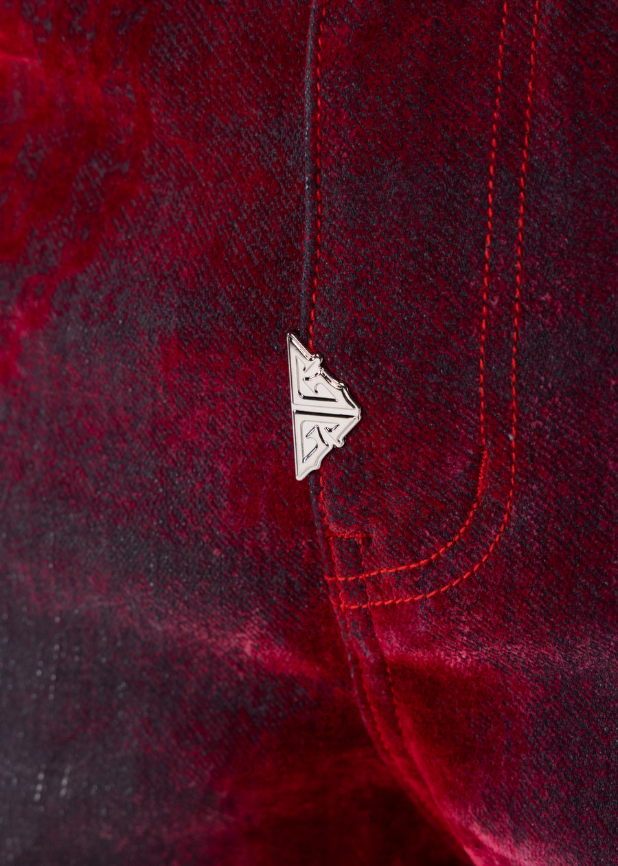 Blood Red Laser Heavens Vault Denim