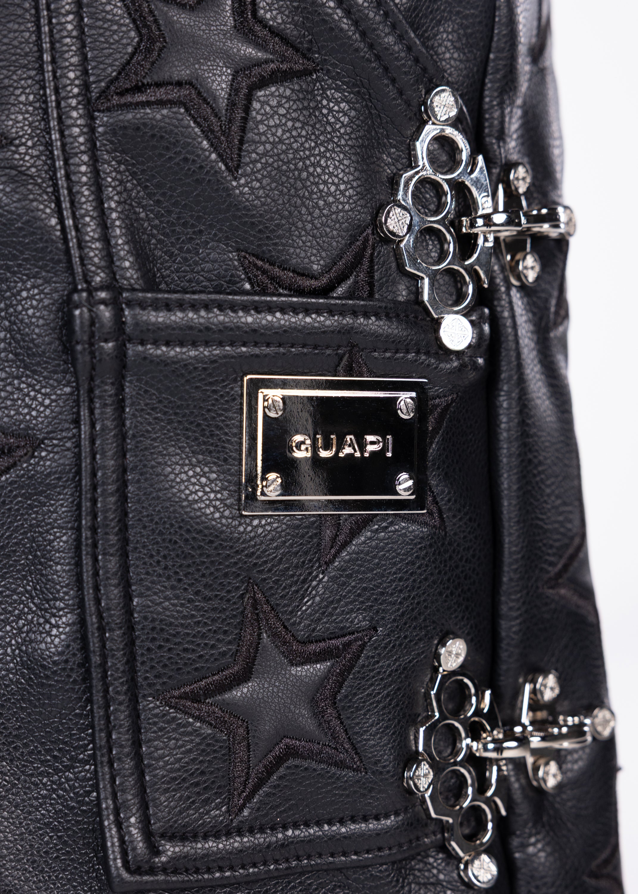 Obsidian Black Stars Leather Shorts – GUAPI CLOTHING FZ-LLC