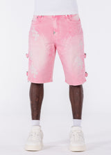 French Rose Cross Buckle Shorts