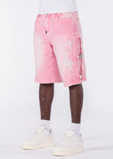 French Rose Cross Buckle Shorts