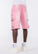 French Rose Cross Buckle Shorts