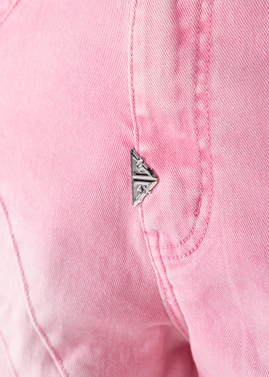 French Rose Cross Buckle Shorts