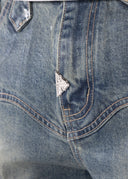 Aqua Blue Waxed Rope Denim
