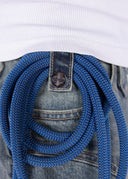 Aqua Blue Waxed Rope Denim