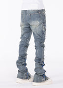 Aqua Blue Waxed Rope Denim