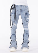 Aqua Blue Rope Pant