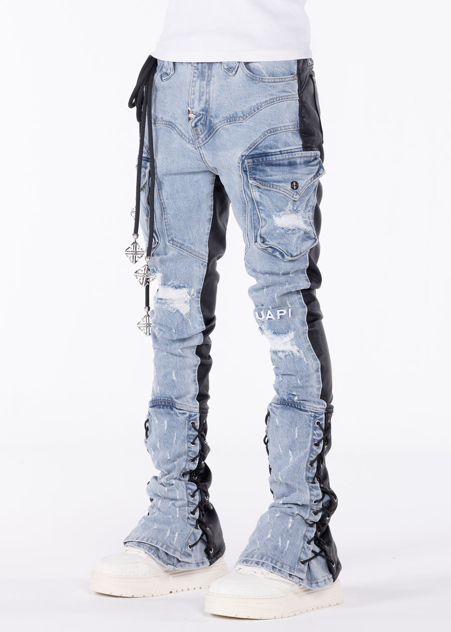 Aqua Blue Rope Pant