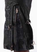 All Black Cross Buckle Shorts
