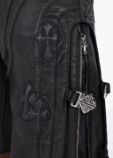 All Black Cross Buckle Shorts