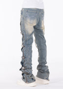 Vintage Blue Cross Buckle Denim