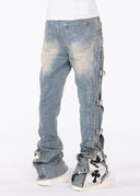 Vintage Blue Cross Buckle Denim