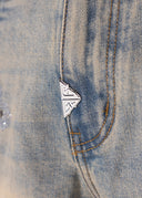 Faded Cross Denim Shorts