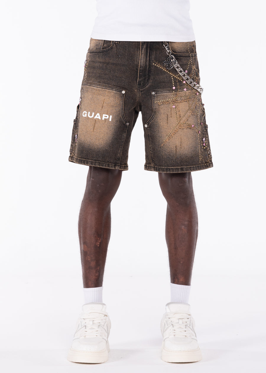 Vintage Brown Spider Shorts