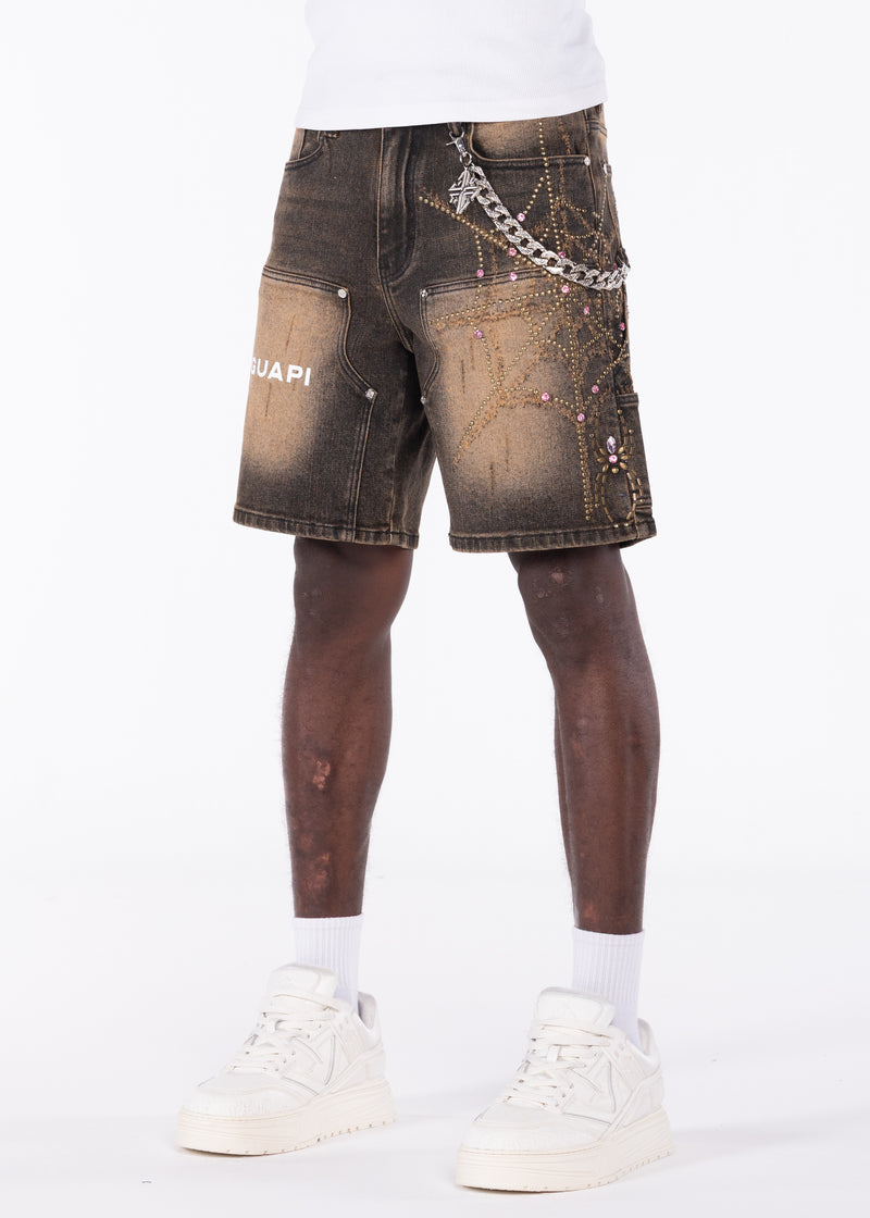 Vintage Brown Spider Shorts