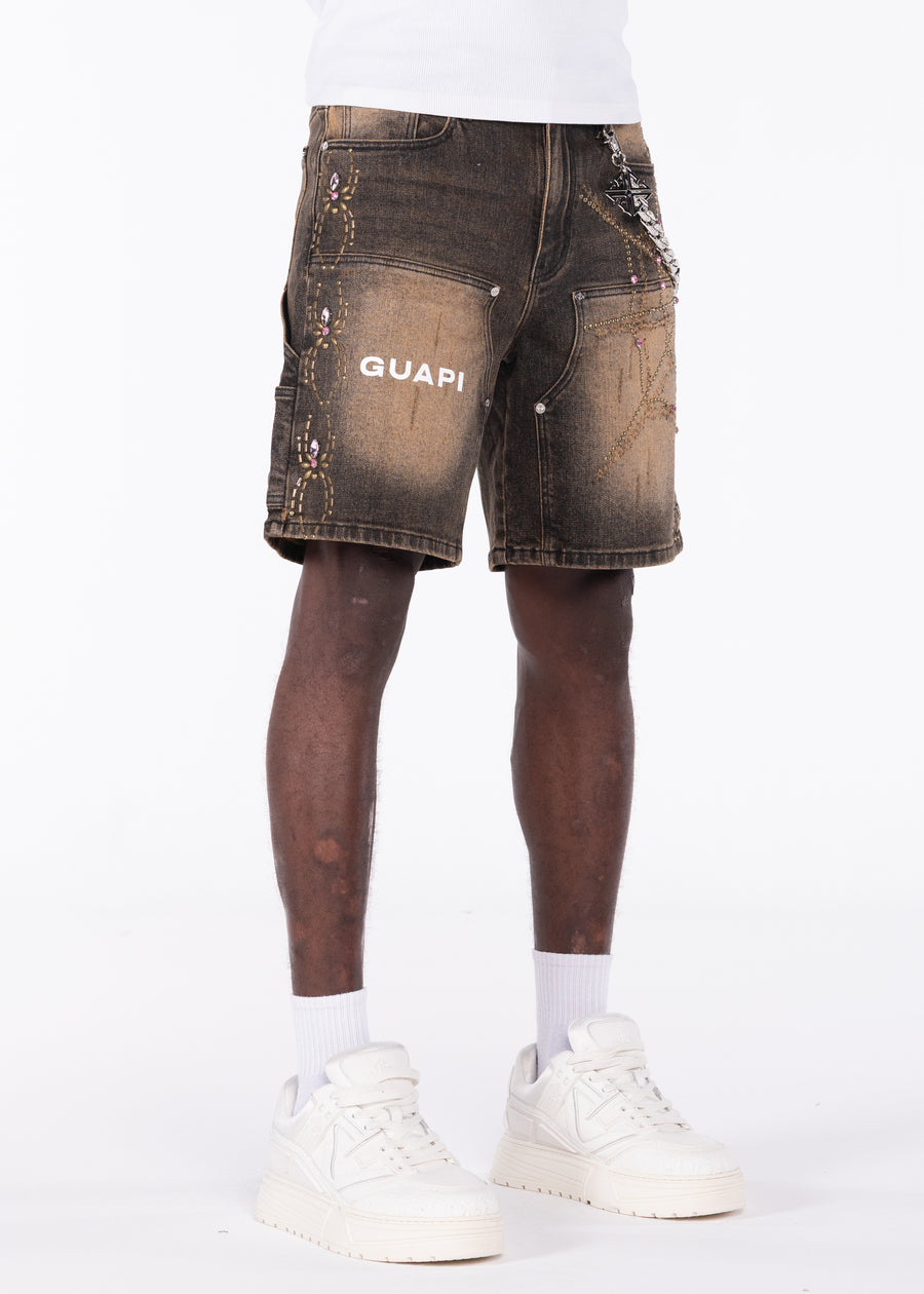 Vintage Brown Spider Shorts