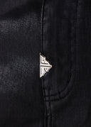 All Black Cross Buckle Denim