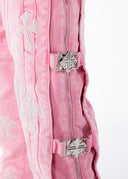 French Rose Cross Buckle Denim