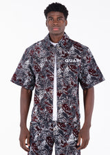 Wine Red Laser Velvet Shirt