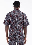 Wine Red Laser Velvet Shirt