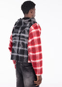 Blood Red Skeleton Half Zip Hoodie