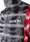 Blood Red Skeleton Half Zip Hoodie