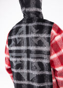 Blood Red Skeleton Half Zip Hoodie