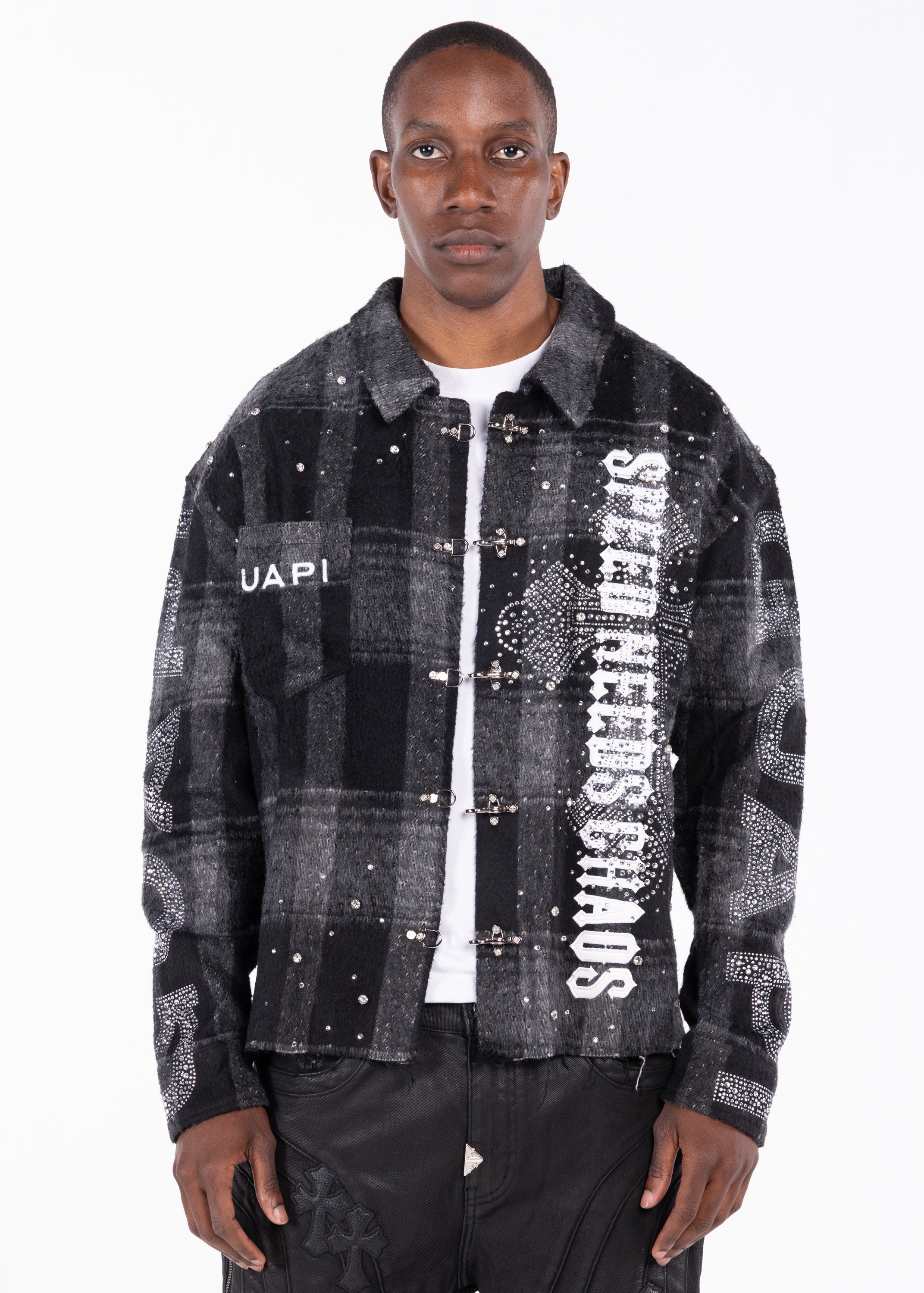 French Rose Stars Denim Jacket – GUAPI CLOTHING FZ-LLC