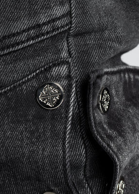 GUAPI IRON GREY STACKEDZIPPER デニム Black 関税＆送料込 Iron Grey Stacked Zipper Denim - Guapi Clothing