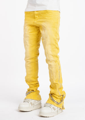 Cyber Yellow Chain Denim