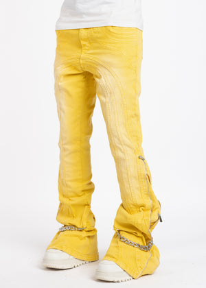 Cyber Yellow Chain Denim