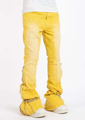 Cyber Yellow Chain Denim