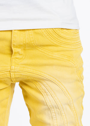 Cyber Yellow Chain Denim