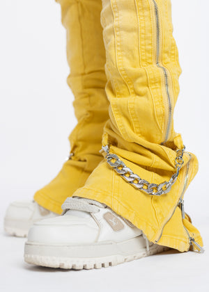 Cyber Yellow Chain Denim