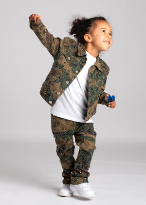 Camo Embellished Kids Set