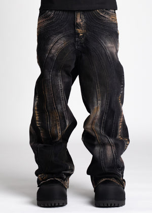 Iron Grey Dirty Denim