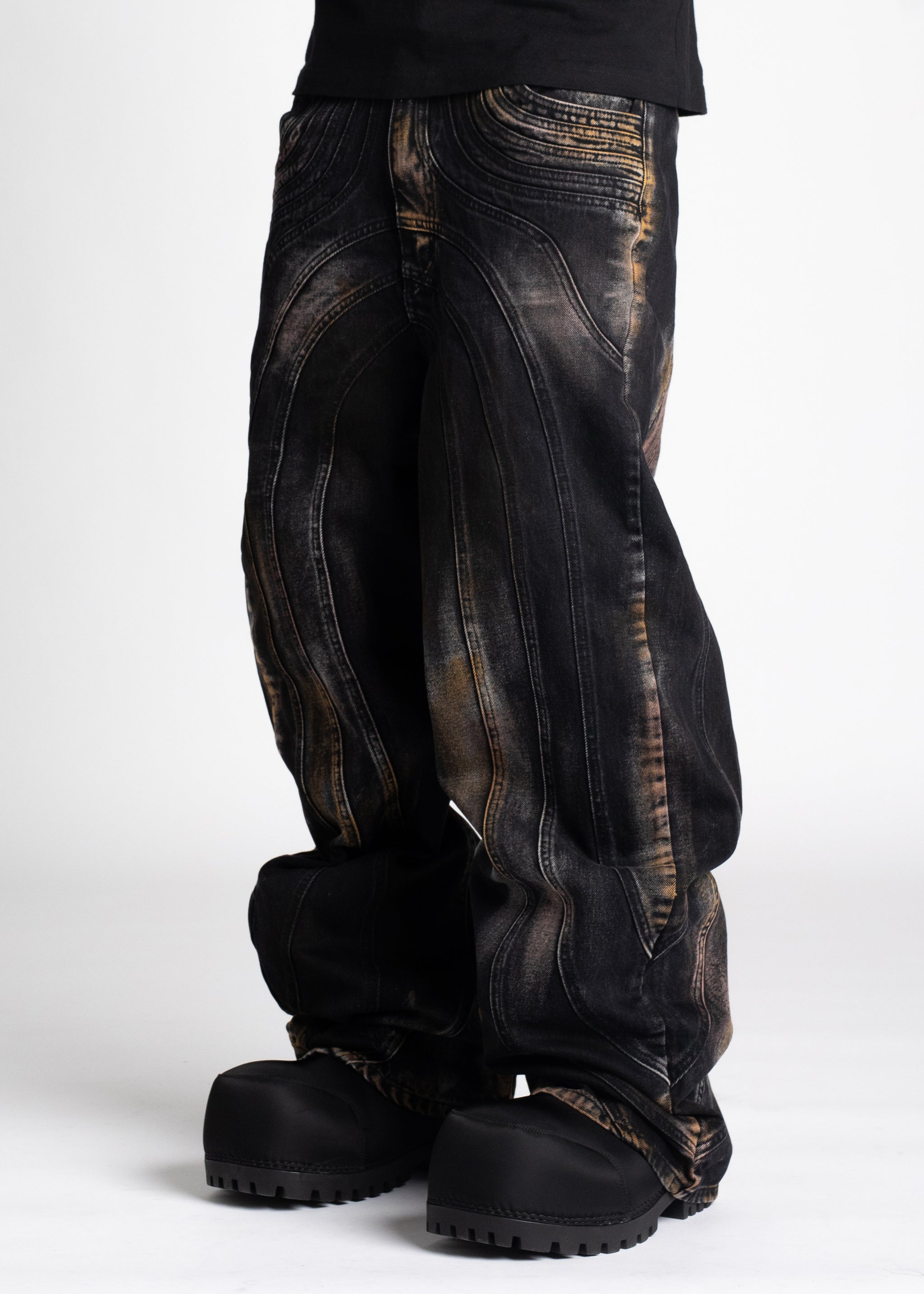 Iron Grey Dirty Denim