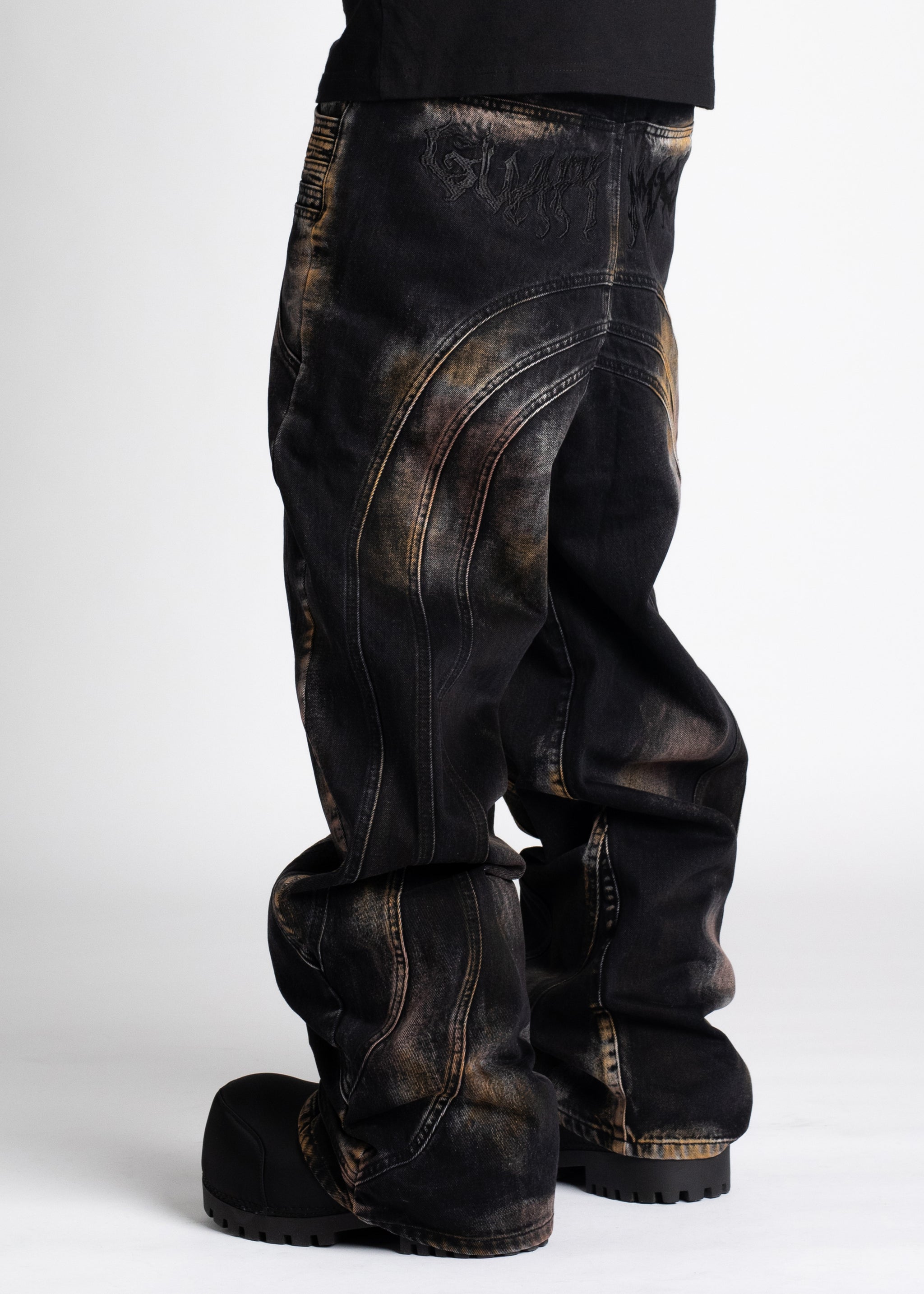 Iron Grey Dirty Denim