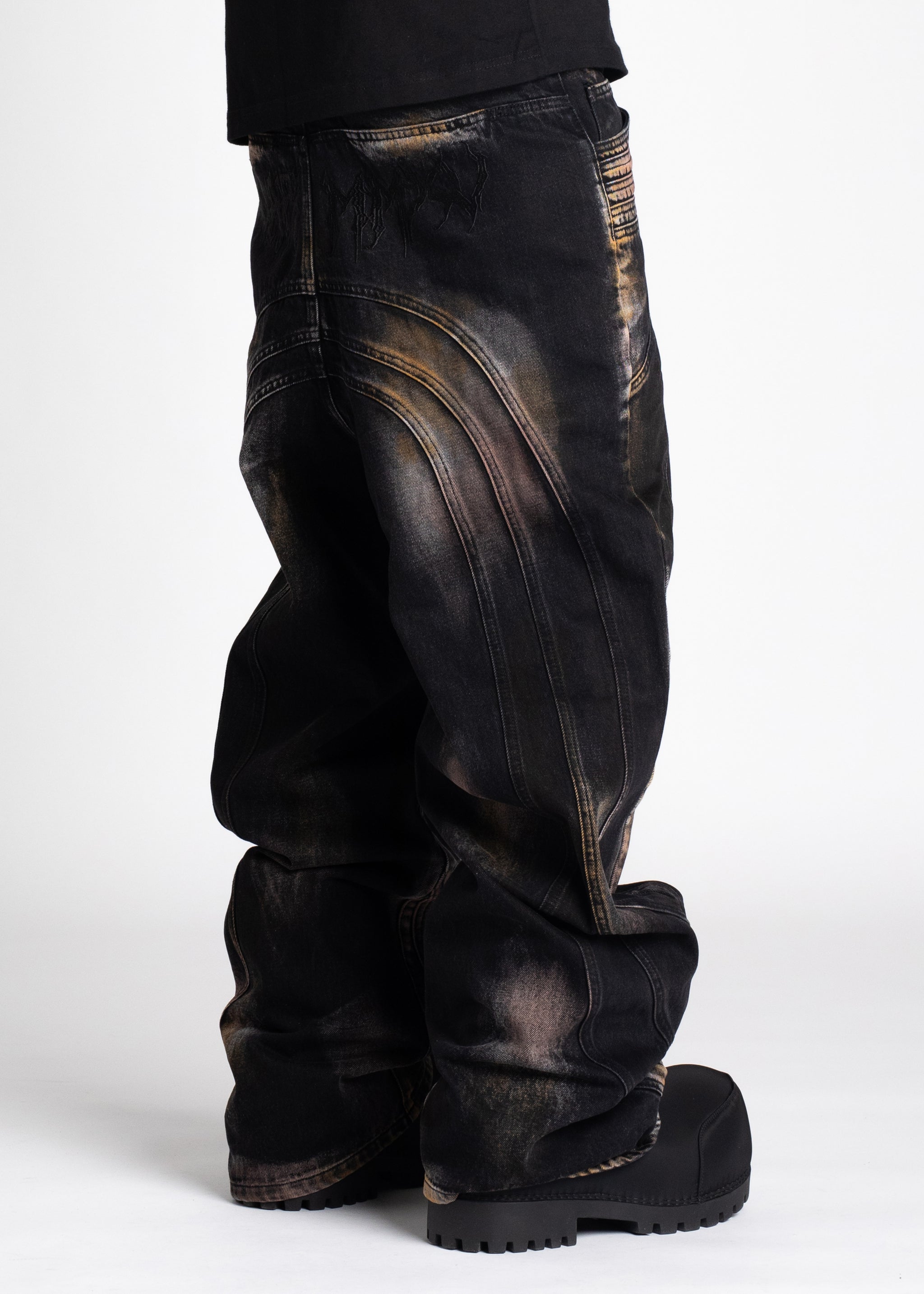 Iron Grey Dirty Denim